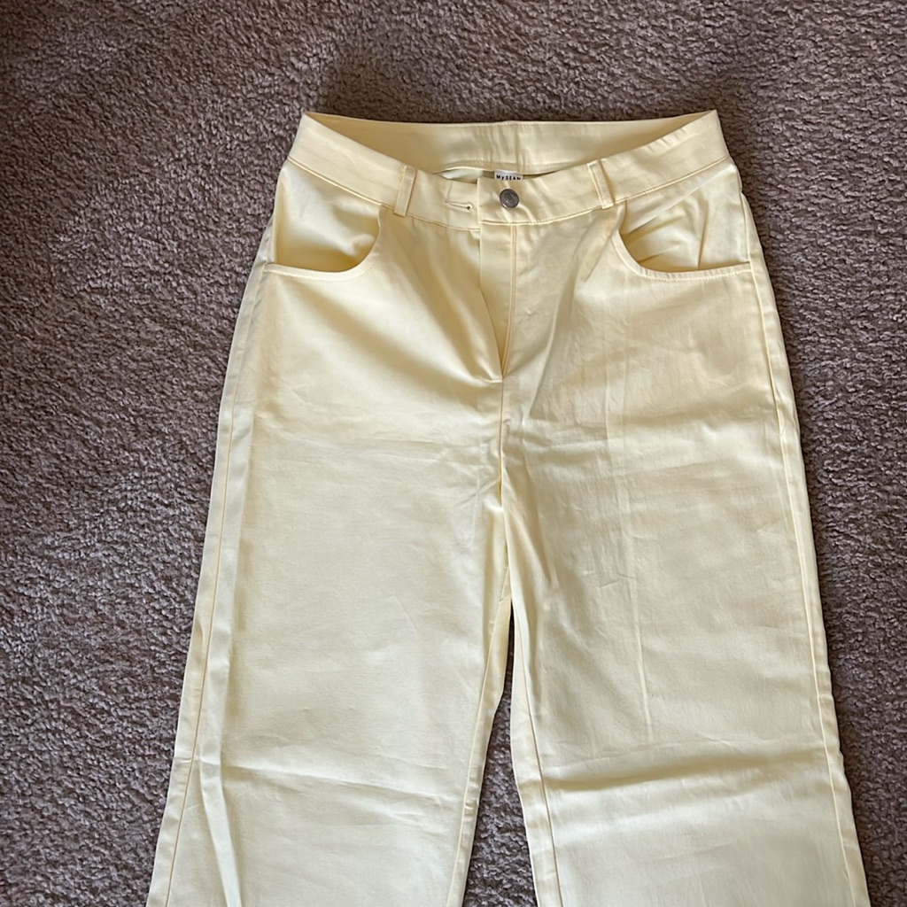 Colorful Semi Wide Cotton Pants